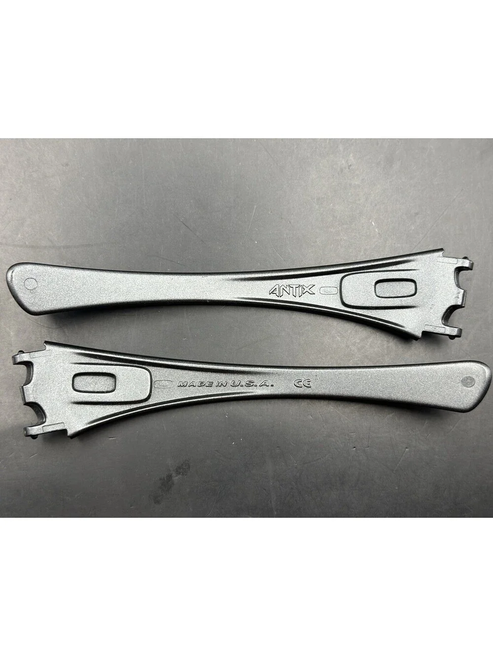 Oakley Antix Steel OEM Replacement Arms (Missing Icon)
